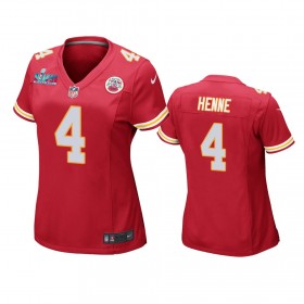 Nainen Kansas City Chiefs NFL Pelipaita Chad Henne 4 Game Punainen Super Bowl LVII